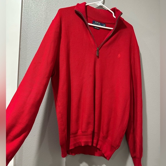 Polo Ralph Lauren Men's Red Sweater. Pimacotton - Picture 7 of 7